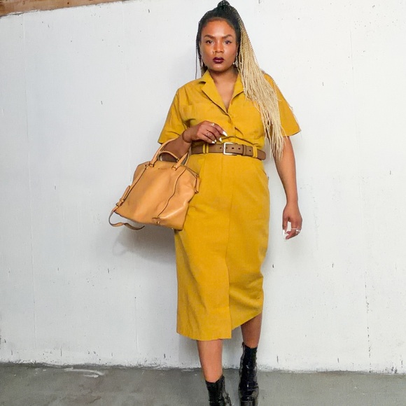 Vintage Utility Dress, fits S - Picture 4 of 13